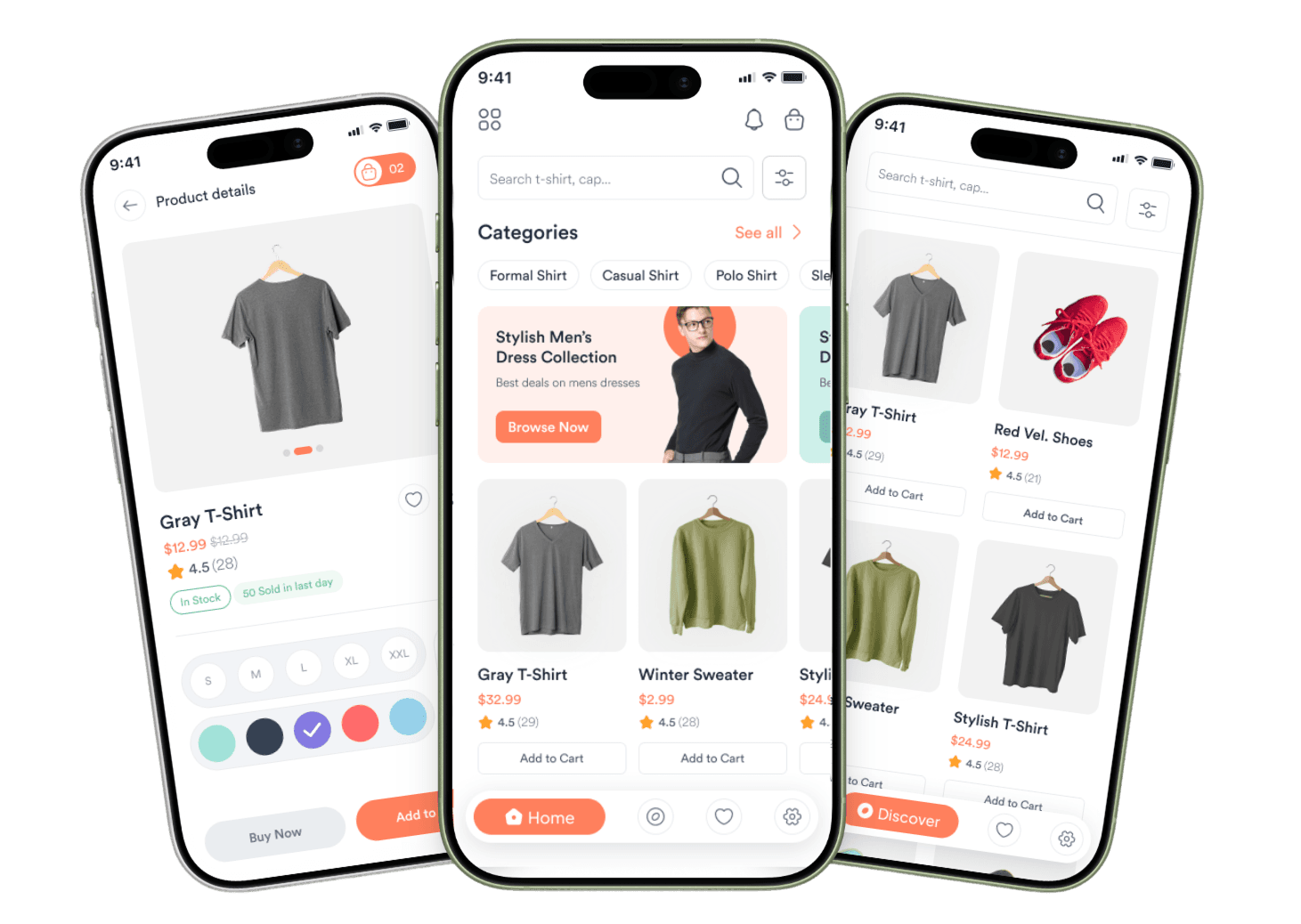 Nazmart Flutter mobile app for tenant shop — Android and iOS